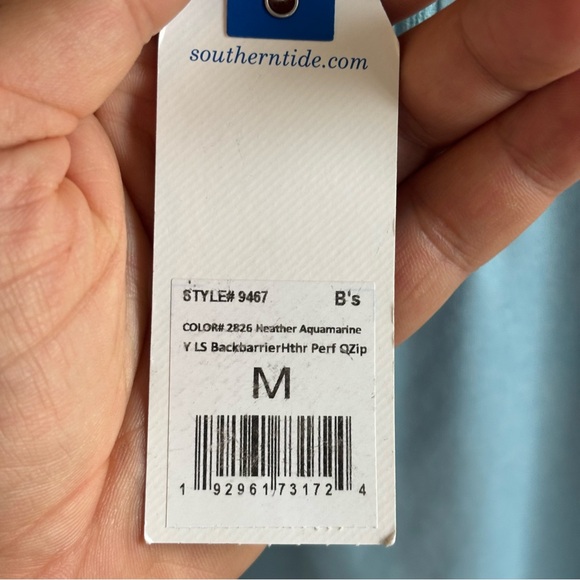 Southern Tide Boys (8-10) Backbarrier Performance 1/4 Zip Pullover Blue NWT - Picture 5 of 10